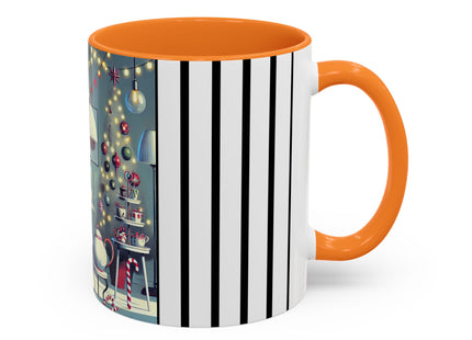 Whimsical Christmas Tea Party Colorful Mugs (11oz, 15oz)