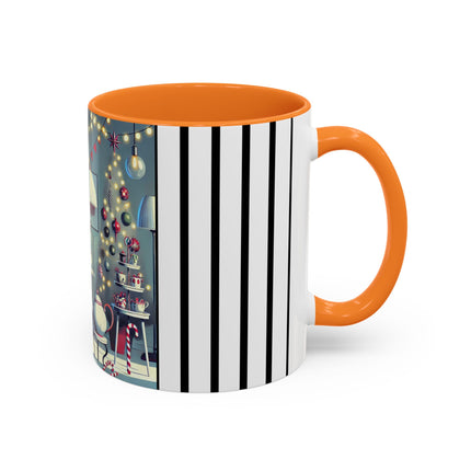Whimsical Christmas Tea Party Colorful Mugs (11oz, 15oz)