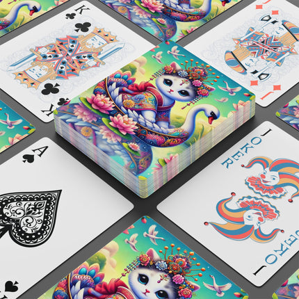 Geisha Kitten’s River Voyage Playing Cards