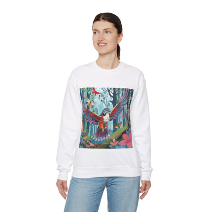 Colorful Raptor Unisex Heavy Blend™ Crewneck Sweatshirt