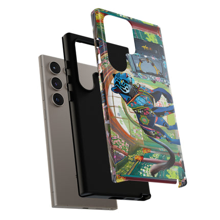 Cyber Panther's Hunt Phone Cases