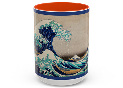 The Great Wave off Kanagawa by Katsushika Hokusai Colorful Mugs (11oz, 15oz)