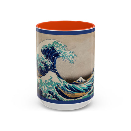 The Great Wave off Kanagawa by Katsushika Hokusai Colorful Mugs (11oz, 15oz)