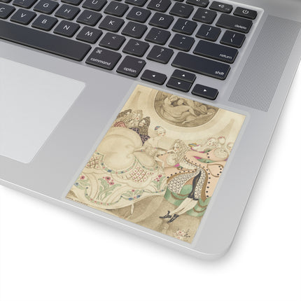 Sur talons rouges (On Red Heels) pl 01 by Gerda Wegener Kiss-Cut Stickers (4 Sizes)