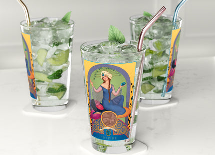 December & Tanzanite Zodiac Pint Glass