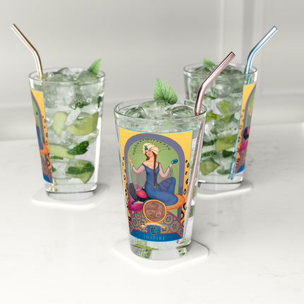 December & Tanzanite Zodiac Pint Glass