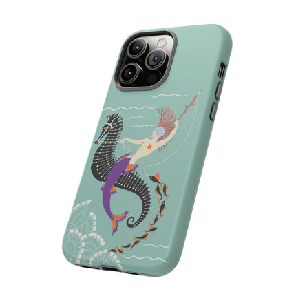 Mermaid on Seahorse Phone Case – Mythic Ocean Grace