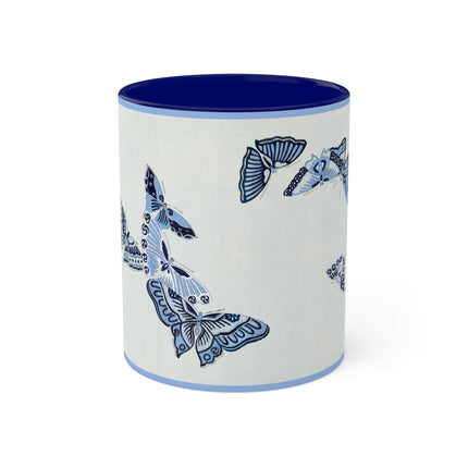 One Thousand Butterflies by Kamisaka Sekka Colorful Mugs, 11oz