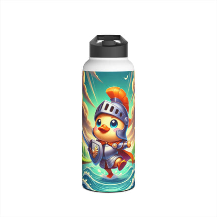 Valiant Duck Stainless Steel Water Bottle, Standard Lid