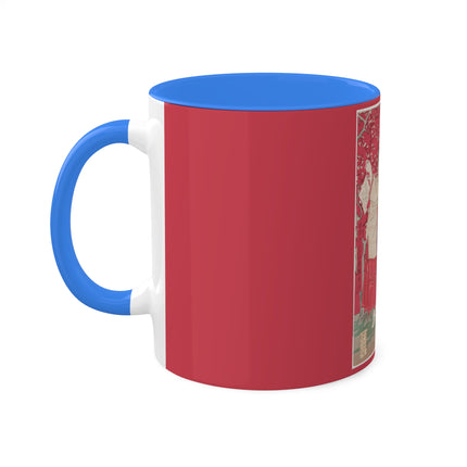 Wood for the Plum Tree by Tsukioka Yoshitoshi Colorful Mugs, 11oz