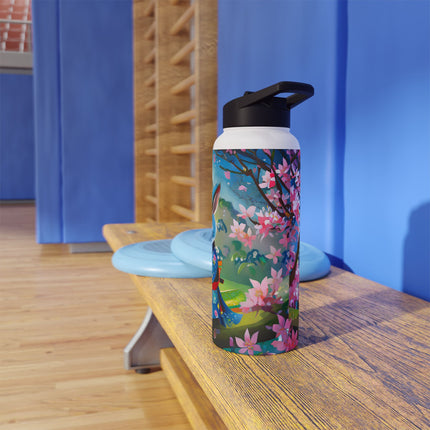 Fairy Animals Writing Wishes Stainless Steel Water Bottle