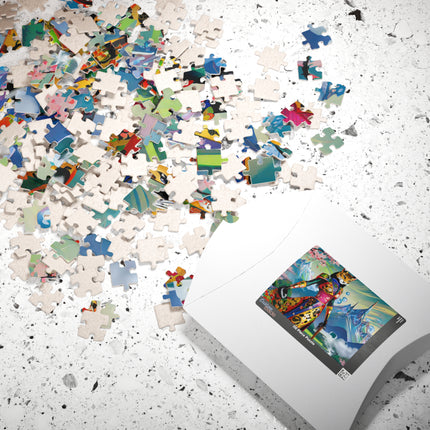 Cyber Cat Glamour Puzzle (110, 252, 520, 1014-piece)