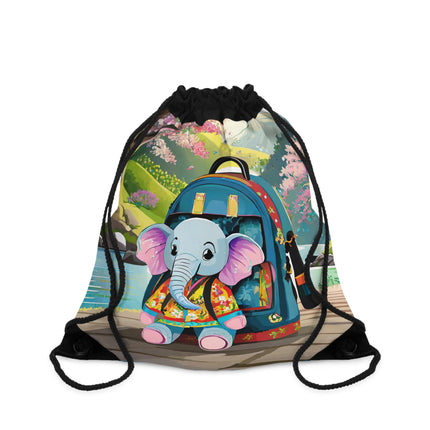Baby Elephant Drawstring Bag