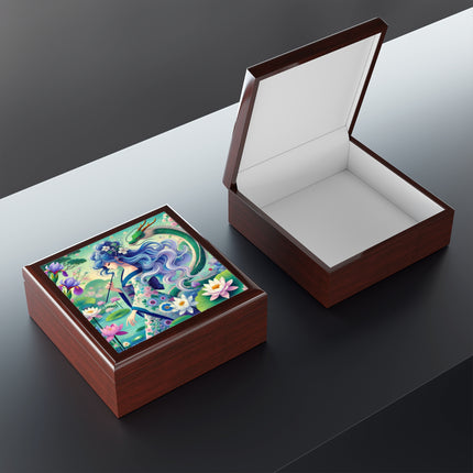 Fairy of the Koi Pond Jewelry Box