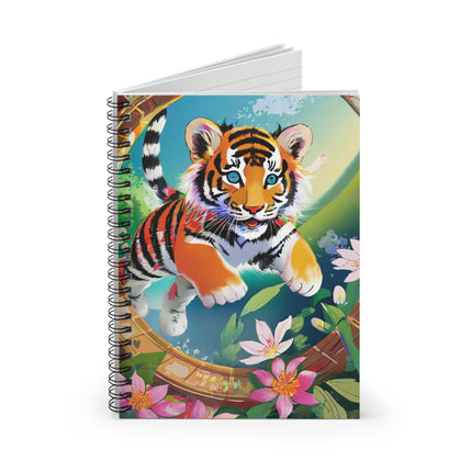 Majestic Tiger Cub Spiral Notebook - Ruled Line