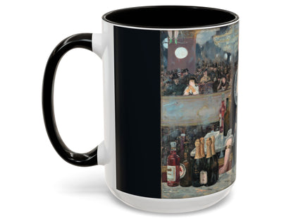A Bar at the Folies-Bergère by Edouard Manet Colorful Mugs (11oz, 15oz)