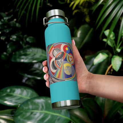 Rythme No. 1 by Robert Delaunay Copper Vacuum Insulated Bottle, 22oz