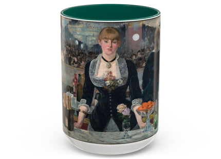 A Bar at the Folies-Bergère by Edouard Manet Colorful Mugs (11oz, 15oz)