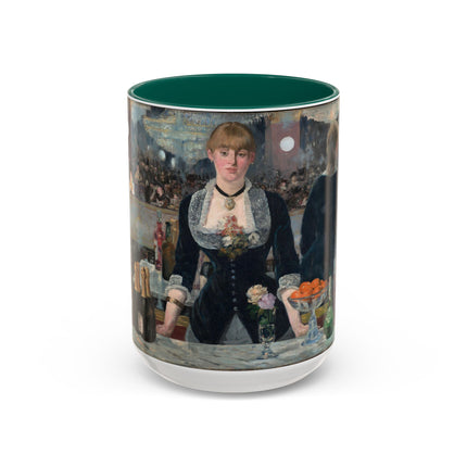 A Bar at the Folies-Bergère by Edouard Manet Colorful Mugs (11oz, 15oz)