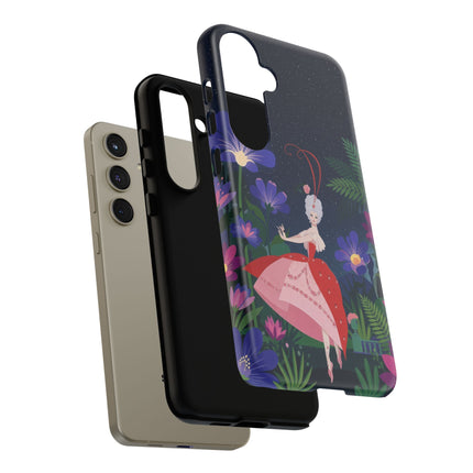 🌺✨ The Lady Of The Starlit Enchanted Garden Phone Case – Art Deco Floral Fantasy