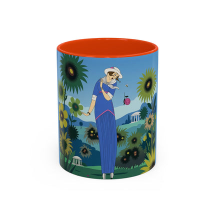 The Secret Language Of Flowers Colorful Mugs – Art Deco Botanical Elegance