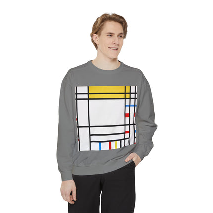 Place de la Concorde by Piet Mondrian Garment-Dyed Sweatshirt