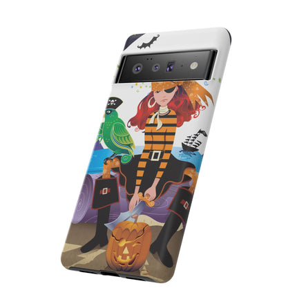 Moonlit Pirate Halloween Phone Cases