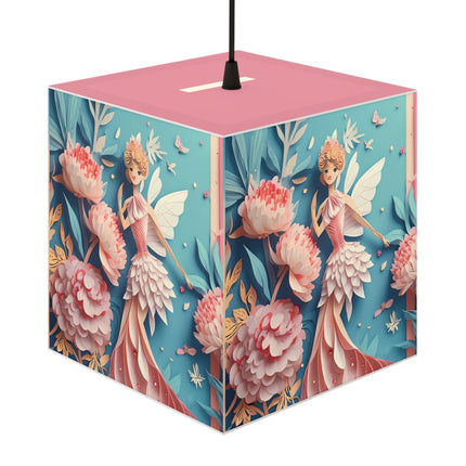 Peony Fairy Light Cube Lamp