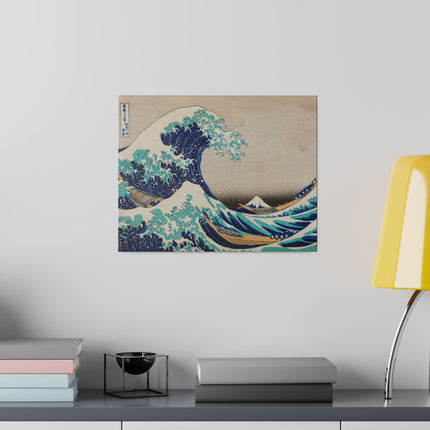 The Great Wave off Kanagawa by Katsushika Hokusai Matte Canvas, Stretched, 0.75"