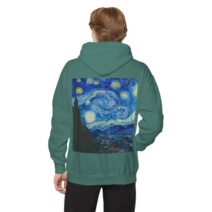 The Starry Night by Vincent Van Gogh Unisex Garment-Dyed Hoodie