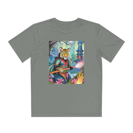 Cyberpunk Leopard Youth Competitor Tee