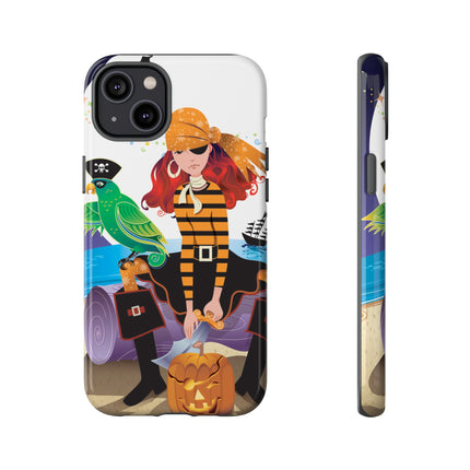 Moonlit Pirate Halloween Phone Cases