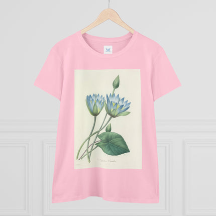 Choix des plus belles fleurs, Plate 055 by Pierre Joseph Redouté  Women's Midweight Cotton Tee