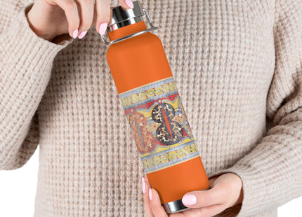 Reproduction of the Shield Frieze by Emile Gilliéron Copper Vacuum Insulated Bottle, 22oz