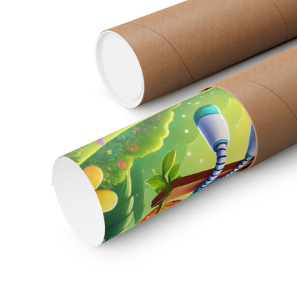 🤖🧚 Robot Fairy Matte Vertical Poster – Whimsical Technology & Enchanted Imagination