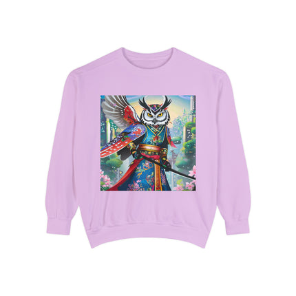 Cyberpunk Samurai Owl Sweatshirt
