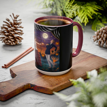 🏹🎃 Cupid's Arrow At Pumpkin Moon Manor Colorful Mug – Romantic Halloween Charm
