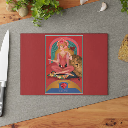 July & Ruby Zodiac Glass Cutting Board