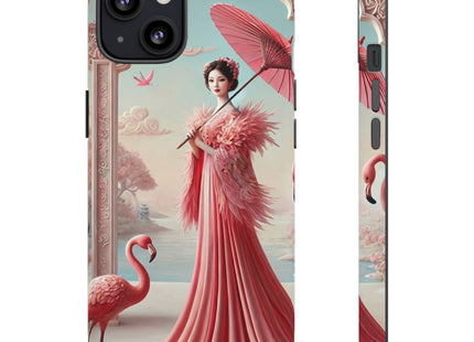 Petals, Porcelain, and Flamingos Phone Cases