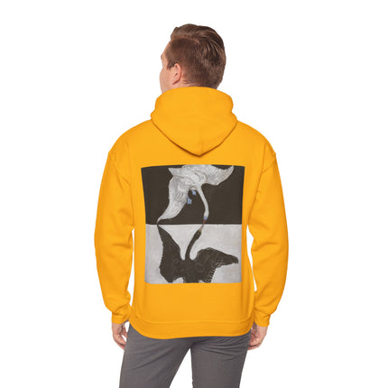 The Swan by Hilma af Klint Heavy Blend™ Hooded Sweatshirt