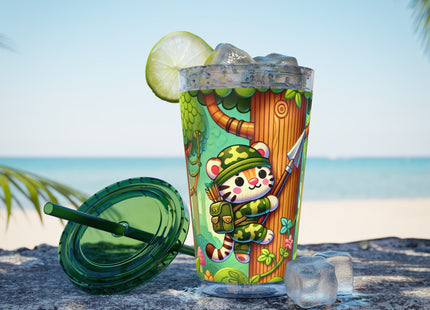 Stealthy Stripes Sunsplash Tumbler with Straw, 16oz