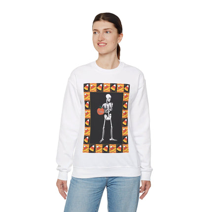 Candy Corn Skeleton Unisex Heavy Blend™ Crewneck Sweatshirt