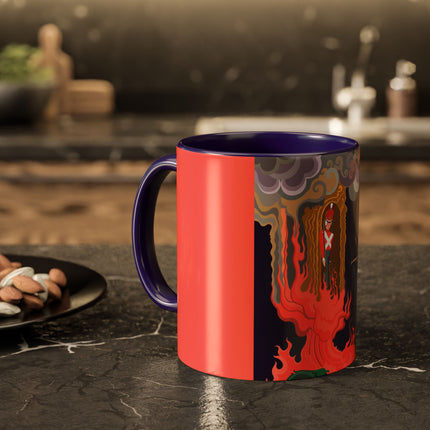The Firebird's Awakening Colorful Mug (11oz, 15oz) – Ballet Fantasy, Mythic Fire & Art Deco Drama