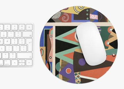 Collection decors et couleurs Pl.03 by Georges Valmiers Mouse Pad, Round and Rectangle