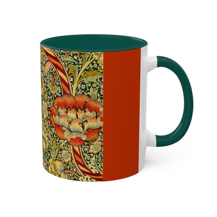 Chintz the Wandle Design by William Morris Colorful Mugs, 11oz