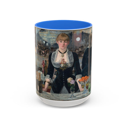 A Bar at the Folies-Bergère by Edouard Manet Colorful Mugs (11oz, 15oz)