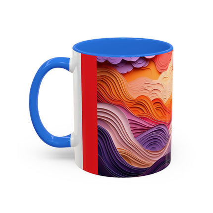 Dramatic Sunset Sky Colorful Mugs (11oz, 15oz)