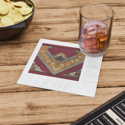 La décoration moderne dans le textile Pl. 12 by Gaston White Coined Napkins