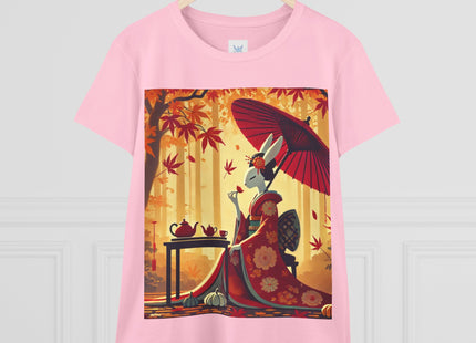 Theatrical Harvest Rabbit Women's Midweight Cotton Tee