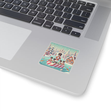 Nutcracker Candy-Striped Adventure Kiss-Cut Stickers (4 Sizes)